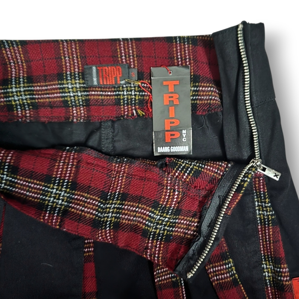 **NEW** Vintage Tripp NYC Plaid Pleated Mini Skirt - Picture 2 of 3